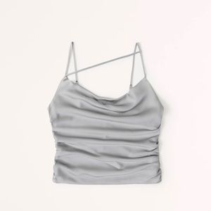 NO LONGER AVAILABLE: Abercrombie & Fitch Satin Asymmetrical Cowlneck Cami